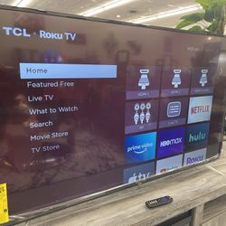 55” TCL 4K ROKU Smart TV