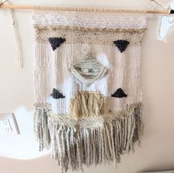Handmade Macrame Woven Tapestry Wall Hanging Bohemian Style Wall Rug