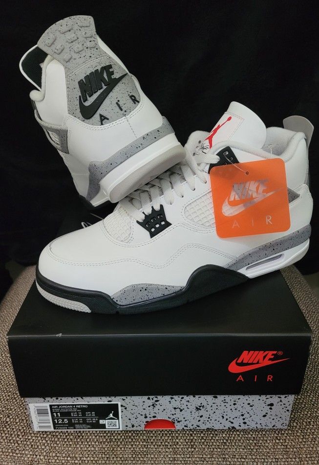 Jordan 4 White Cement