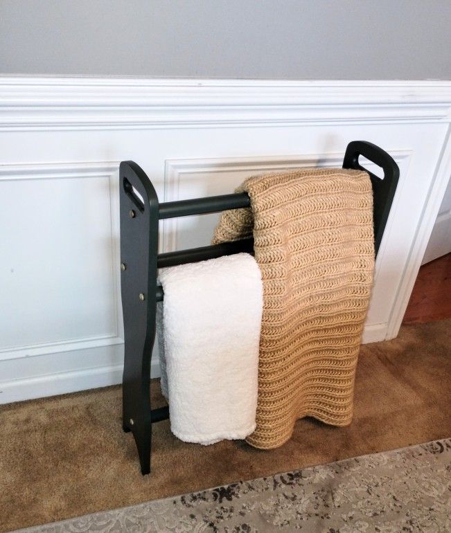 Refinished Blanket Quilt Rack 