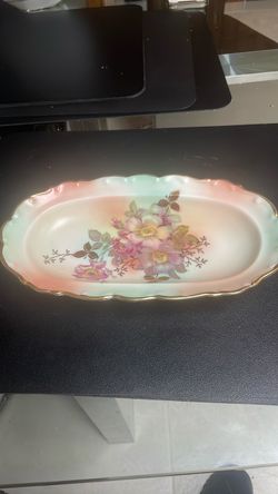 Bavarian Porcelain Oval Serving Dish