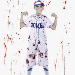 Scary, Baseball Player Zombie Costume