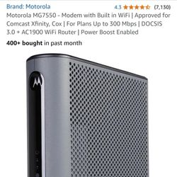 Motorolla MG7550 WiFi Router