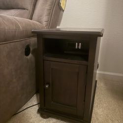 Brown Wood Cabinet - 3 Shelves
