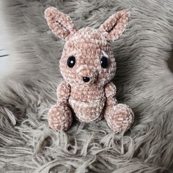 Crochet Kangaroo Plushie 