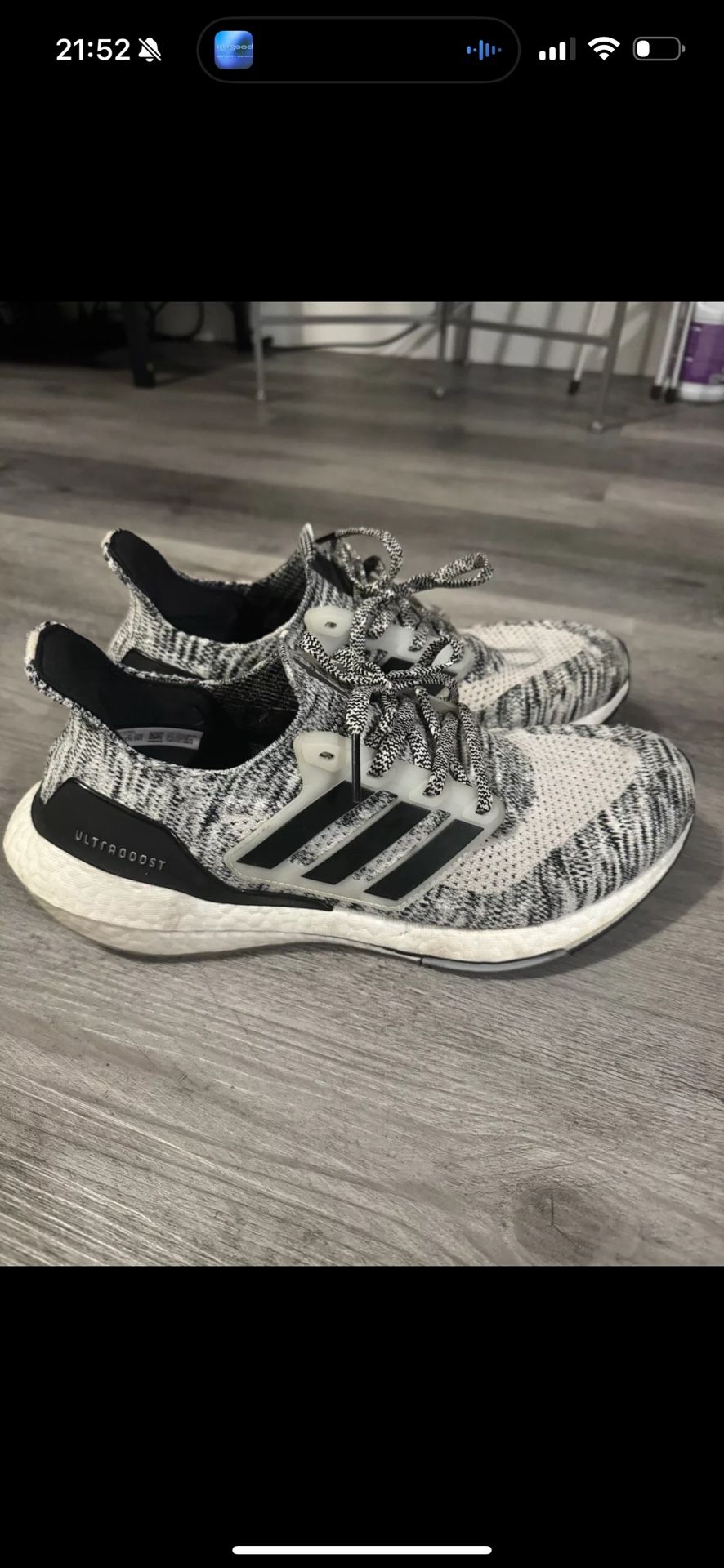 [US 9.5] adidas ULTRABOOST 21 Continental Running Shoes Oreo.