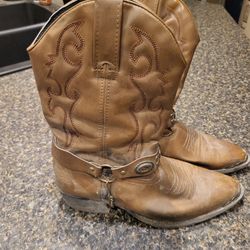 Women size 5 Dingo tan cowboy boots