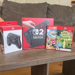 Nintendo Switch 2 Bundle w/ Mario Kart World + Pokopia + Pro Controller