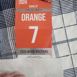 Dolphins VS Raiders Orange Parking Pass