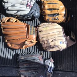 Gloves kid’s T-ball/baseball, (read Description) Added Two More!!!