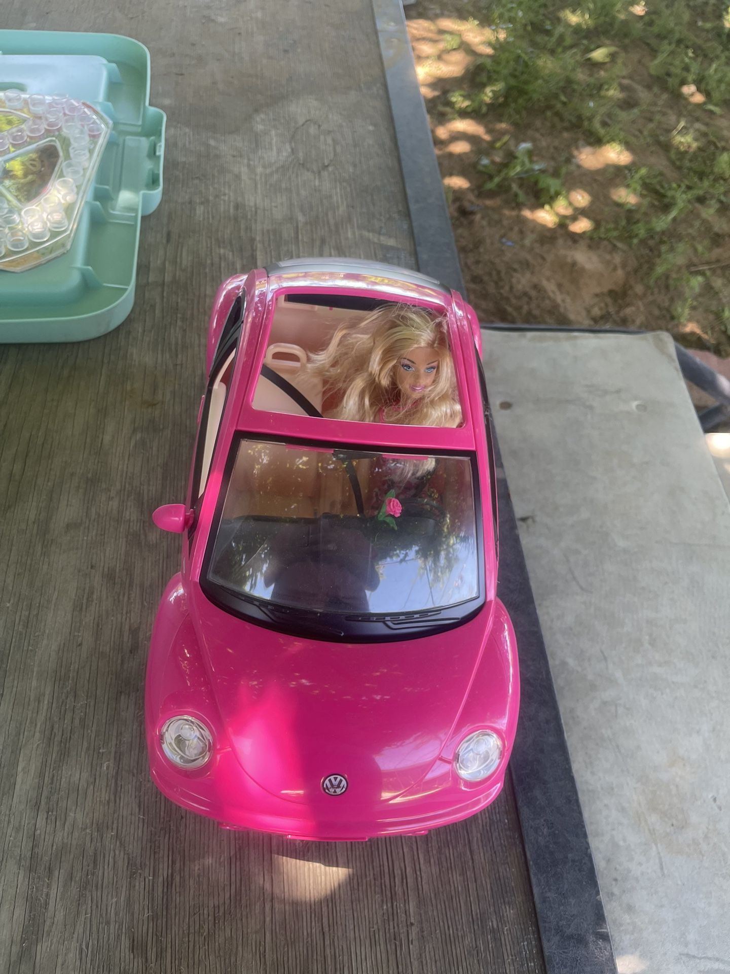 Barbie Car With Barbie Pink