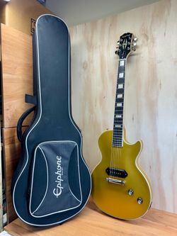 Practically New Epiphone Jared James Nichols "Old Glory" Les Paul Custom Electric Guitar - Double Gold!