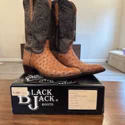 Black Jack Ostrich Cowboy Boots