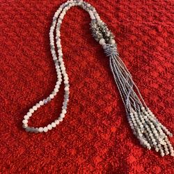 Grey And Silver Necklace