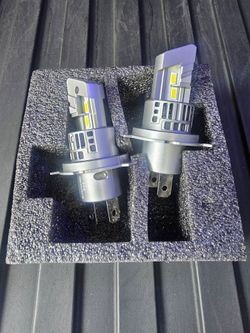 Bright H4 LED 6000k low and high beam.