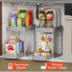 2-Pack Pull-Out Under-Sink Organizers – NEW