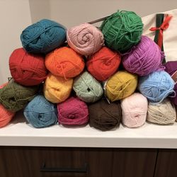 Huge Stylecraft Special DK Yarn Lot (18+ Skeins) + Knitting Needles
