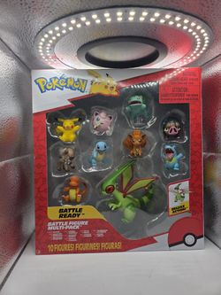 Pokmon Battle Figure Multi-Pack Deluxe Action Figure Set, 10-Pack with Pikachu, Charmander, Squirtle & Flygon