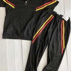 Men’s Jogger Pants Matching Shirt Outfit, New