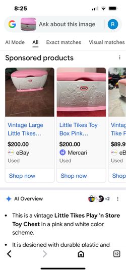 Vintage kids toy box like new