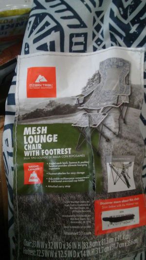Ozark Trail Lounge Chair With Detached Footrest For Sale In Mesa Az Offerup
