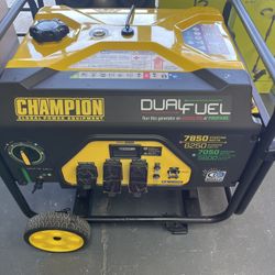 Champion Generator 7850/6250 Watts Dual Fuel Portable New 