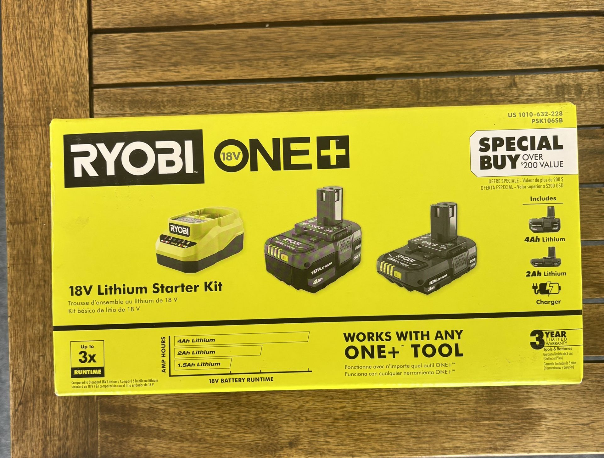 Ryobi - 18V Battery Kit
