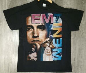 Vintage Y2K Eminem The Real Slim Shady Bay Club Double Sided Rap Tee L