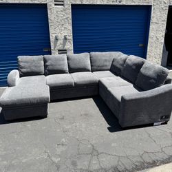 Coddle Aria 3-Piece Sleeper Sectional w/ Storage Chaise – Gray (New)
