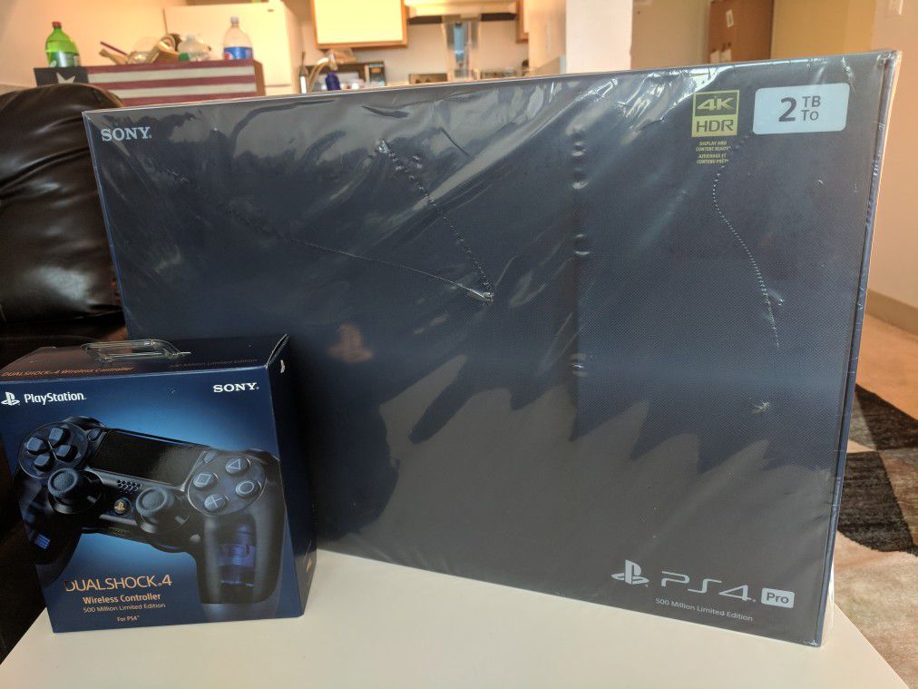 **BRAND NEW PACKAGED** PS4 Pro 500 Million Limited Edition Console w/ Additional Controller