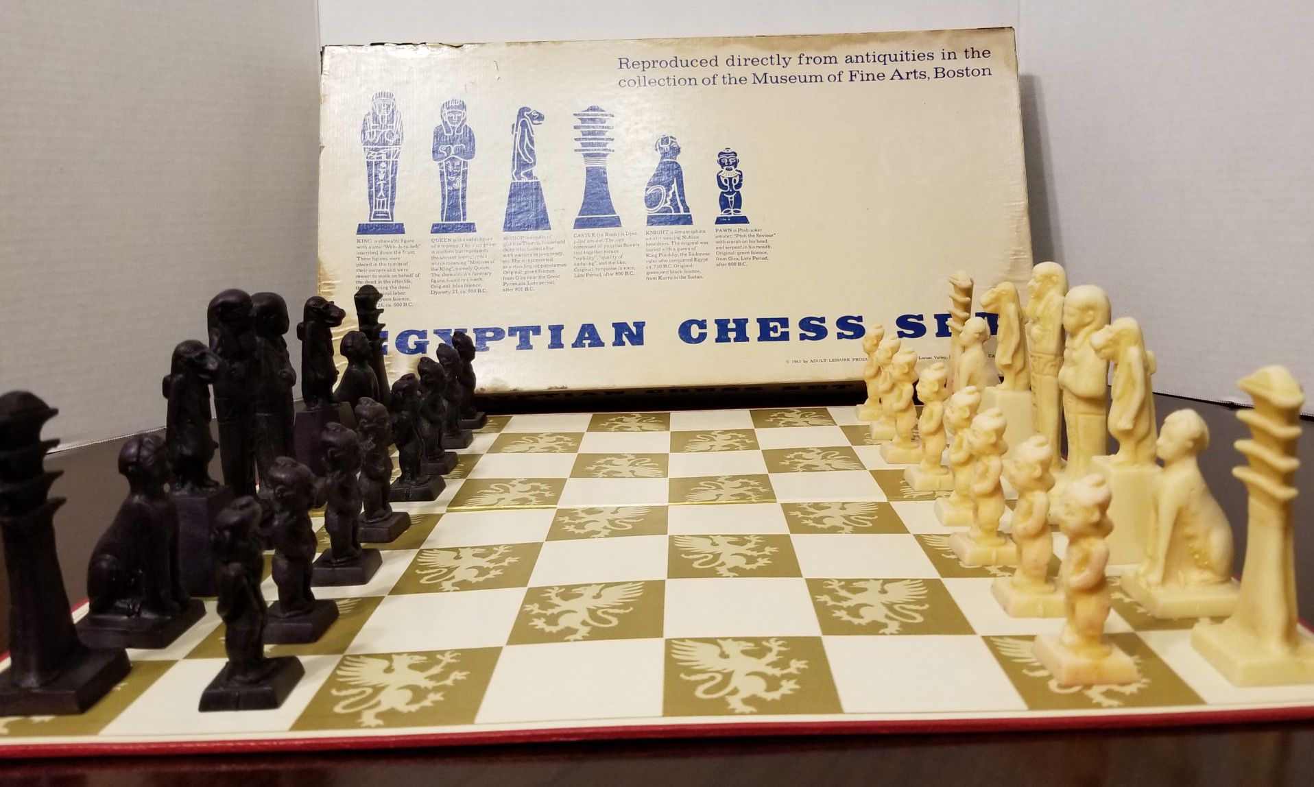 Gold and Silver Egyptian Chess Set – Chess House