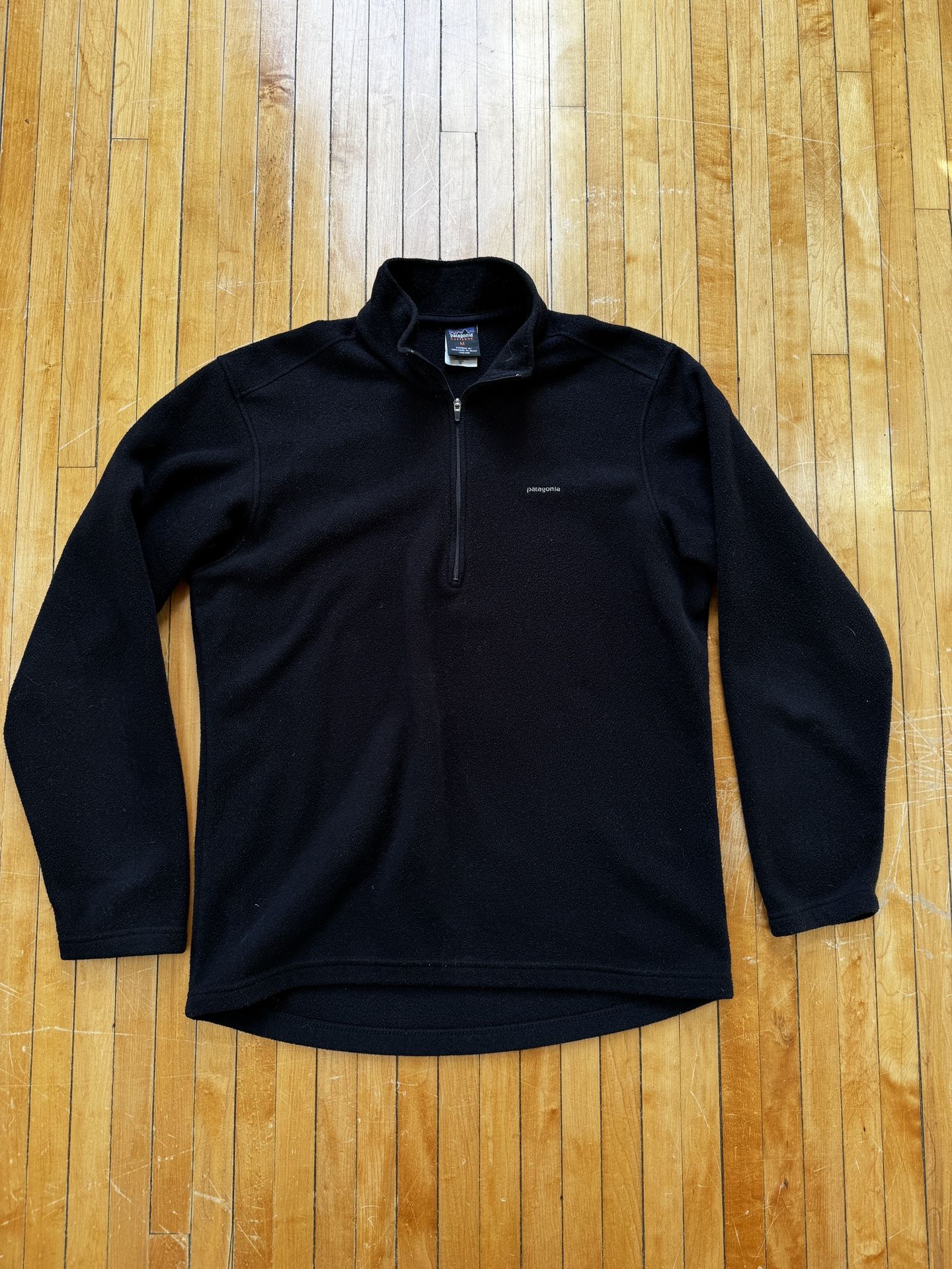 Patagonia Capilene Quarter Zip Black Pullover Fleece Sweater Women’s Sz. M