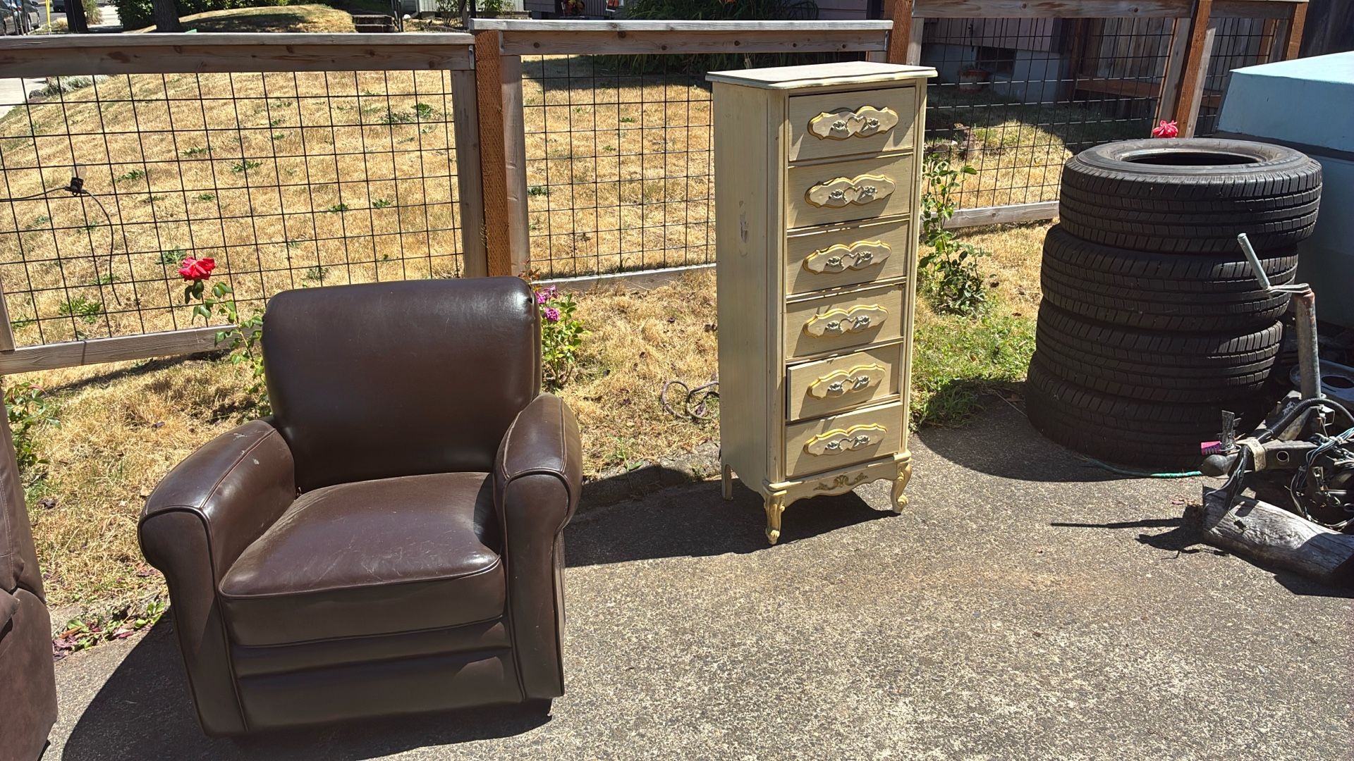 Leather Chair Dresser