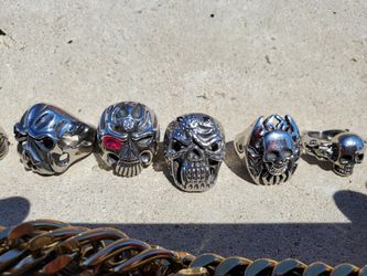 Skull stainless steel rings