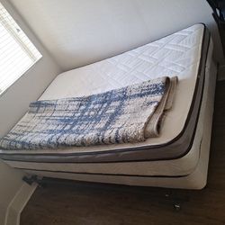 ALL FREE-Full size mattress , box spring, bars