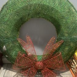 Light Up Christmas Wreath $20