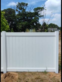 White Vinyl Fence