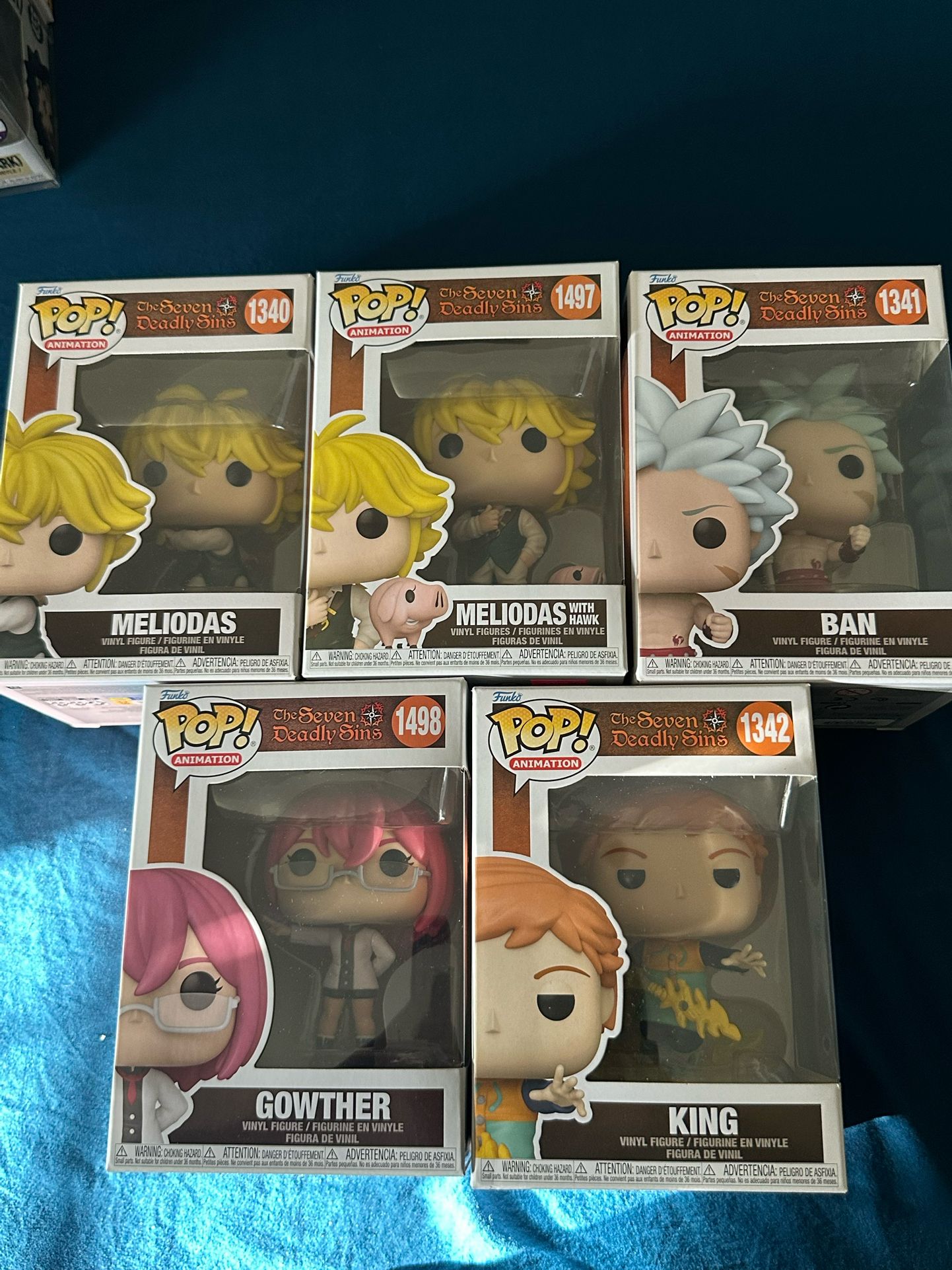 Seven Deadly Sins Funko Pop Lot