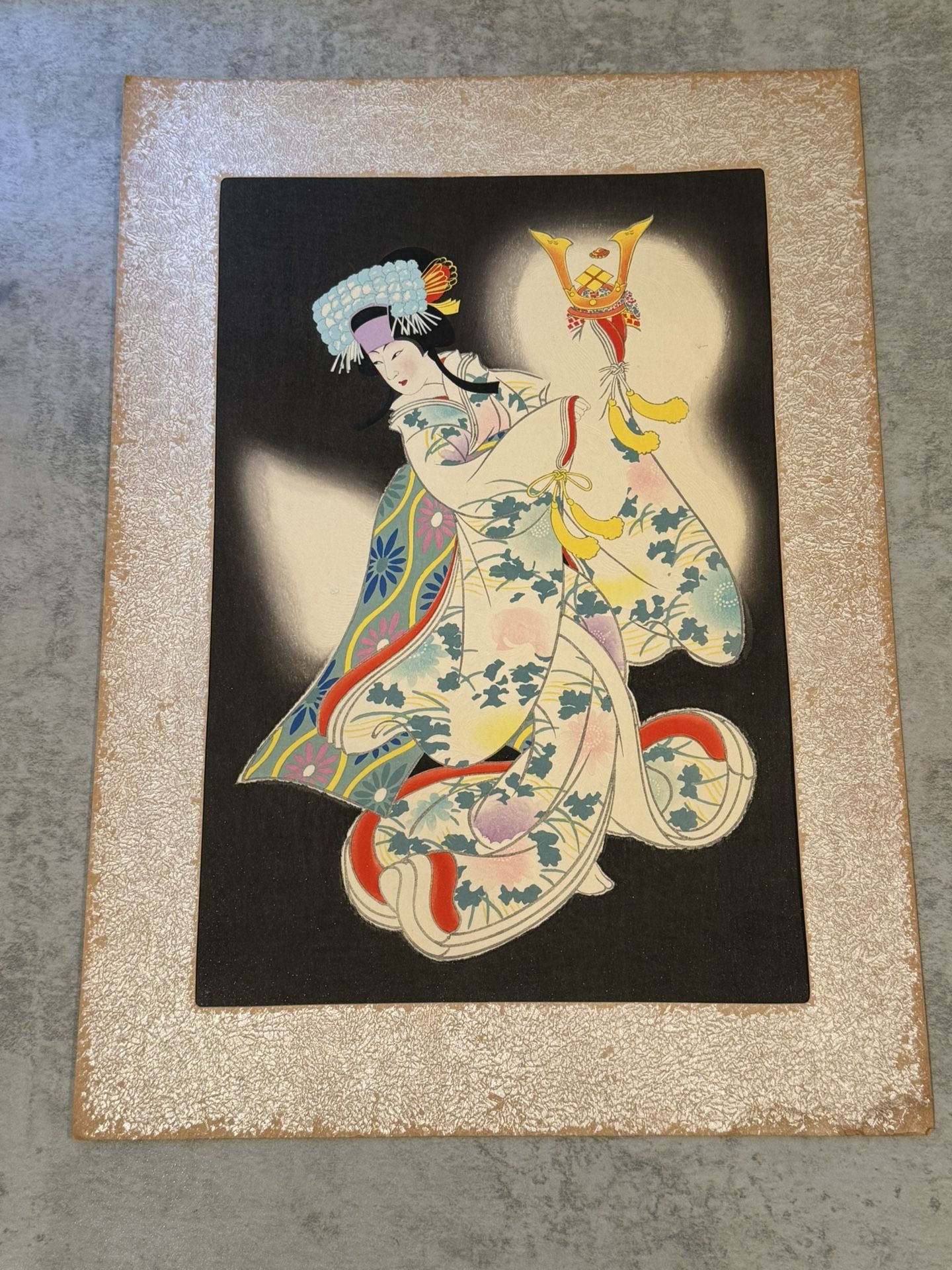 Japanese Midcentury Woodblock Print by Sadanobu Hasegawa III "Princess Yaegaki"