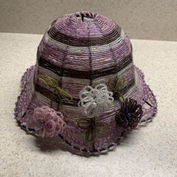 Vintage Beaded Lamp Shade