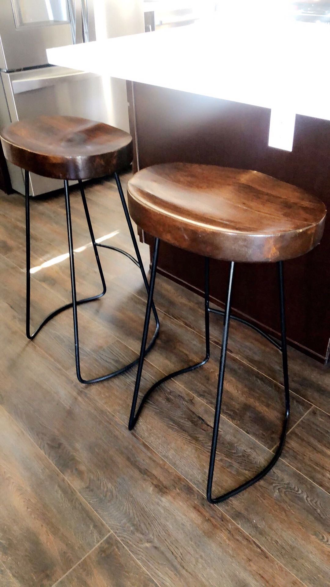 Wooden 29” bar stools.