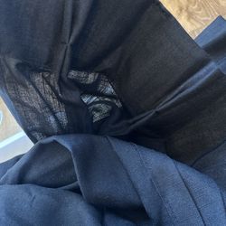 Black Sheer Curtain panels