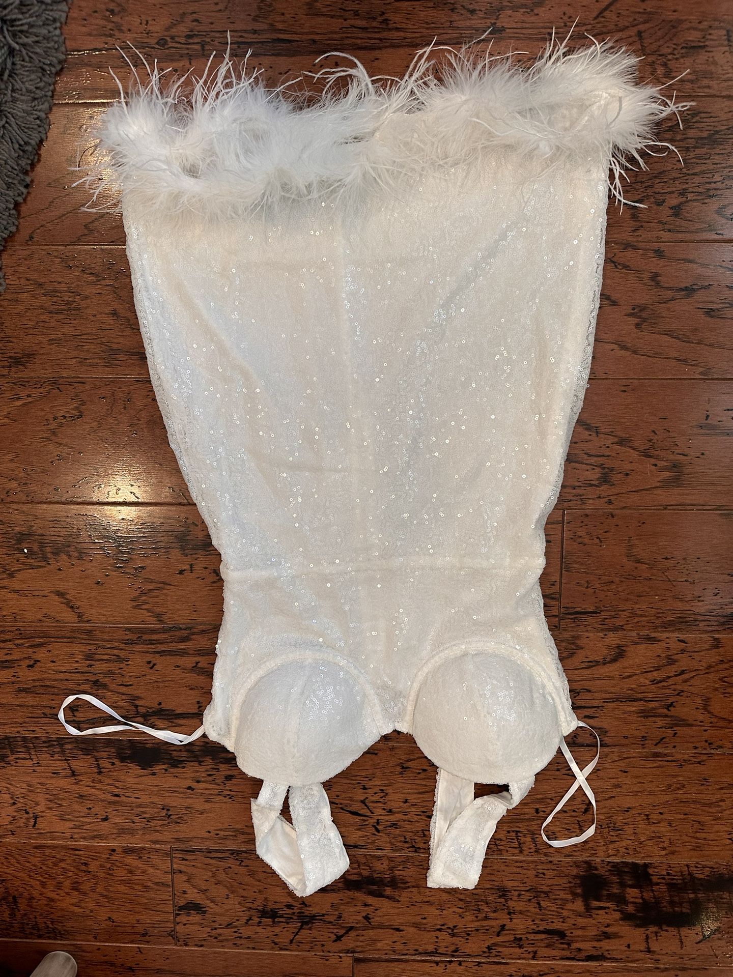 White Sequin Dress