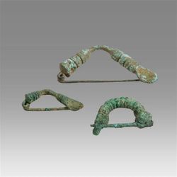 Lot of 3 Ancient Roman Bronze Fibulas c.2nd century AD