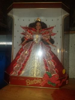 New in box holiday barbie