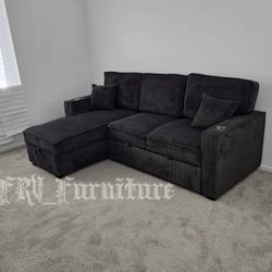 New Black Sofa 