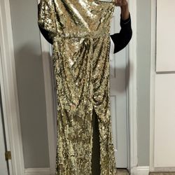 Gold Sequence Dress 