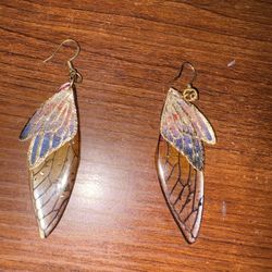 Homemade Butterfly Earrings 