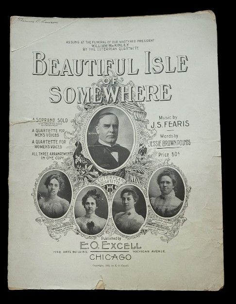 "RARE" - Original 1901 William McKinley Political Memorabilia