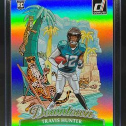 2025 Donruss Travis Hunter Downtown! SP RC Rookie #13 Jaguars